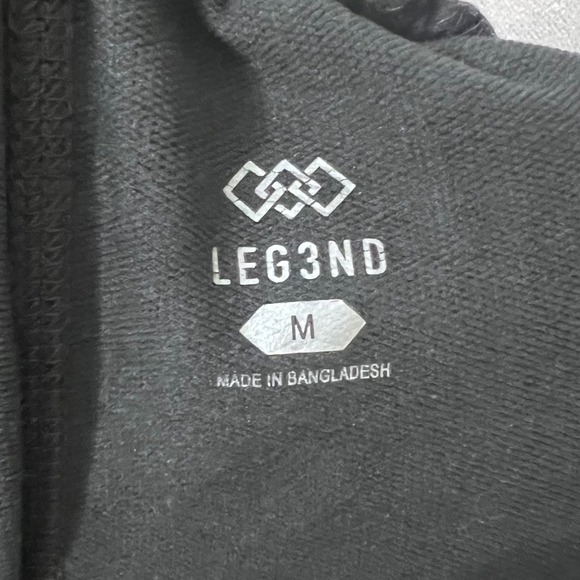 LEG3ND Women's Charcoal Gray Jogger Crop Sweatpants Drawstring Elastic Sz M - Picture 4 of 9